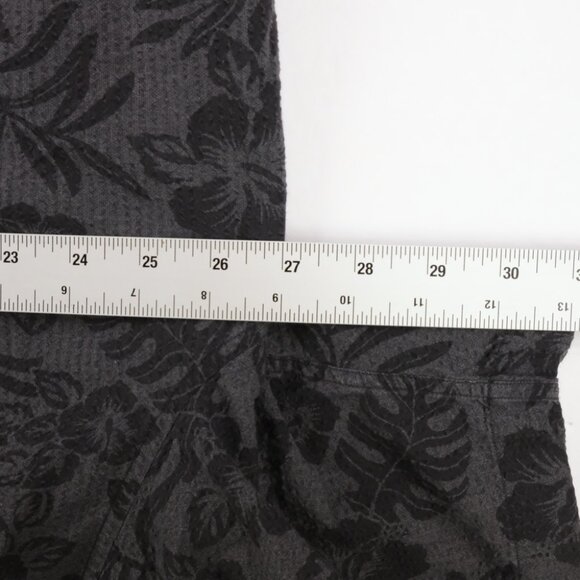 Tommy Bahama Shirt Mens XXL Gray Floral Short Sleeve Pima Cotton Textured - Picture 5 of 6